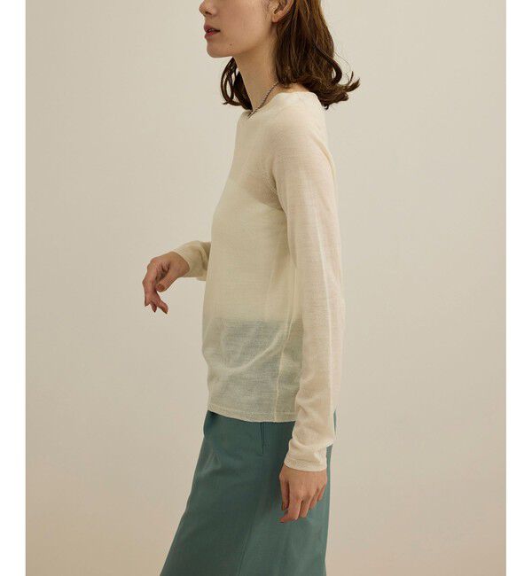 ROPE「【COFIL（コフィル）】シアーボートネックカットソー」|カーディガン|