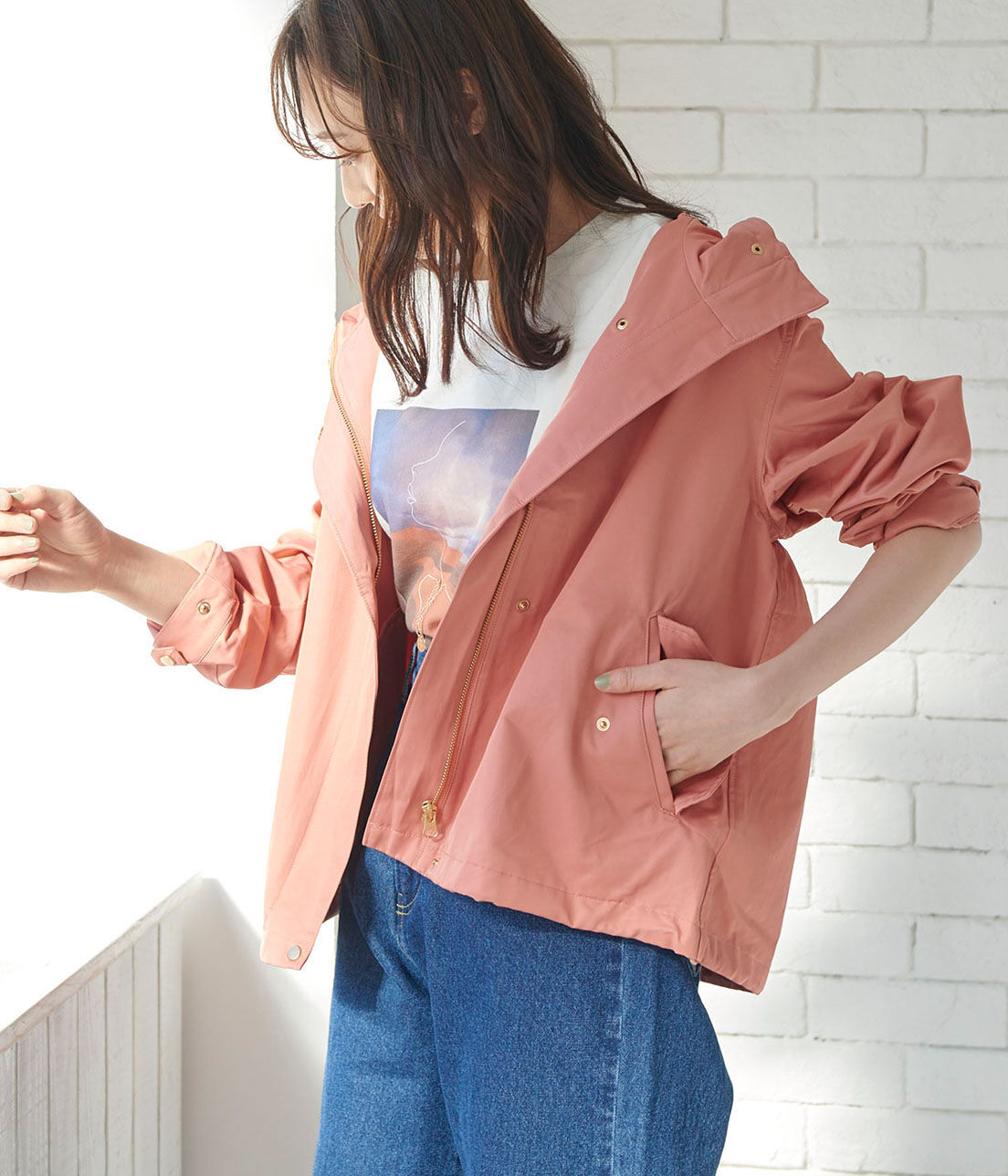 VIS「【撥水加工&防花粉】マウンテンパーカ」|アウトドア|