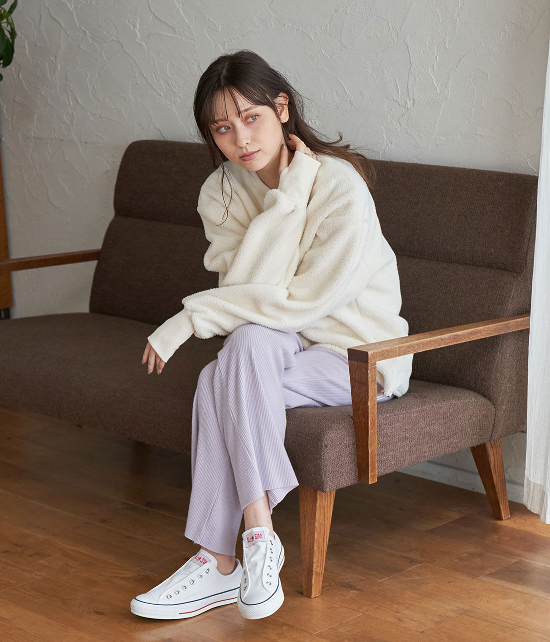 VIS「カットフレアリブパンツ」|その他|