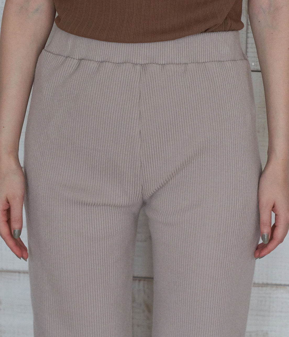 VIS「カットフレアリブパンツ」|その他|