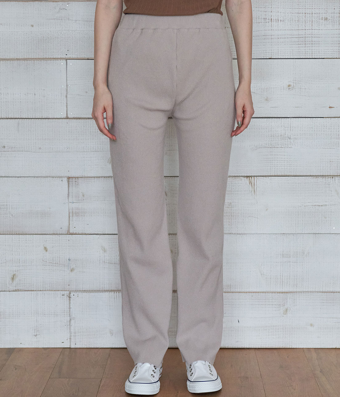 VIS「カットフレアリブパンツ」|その他|