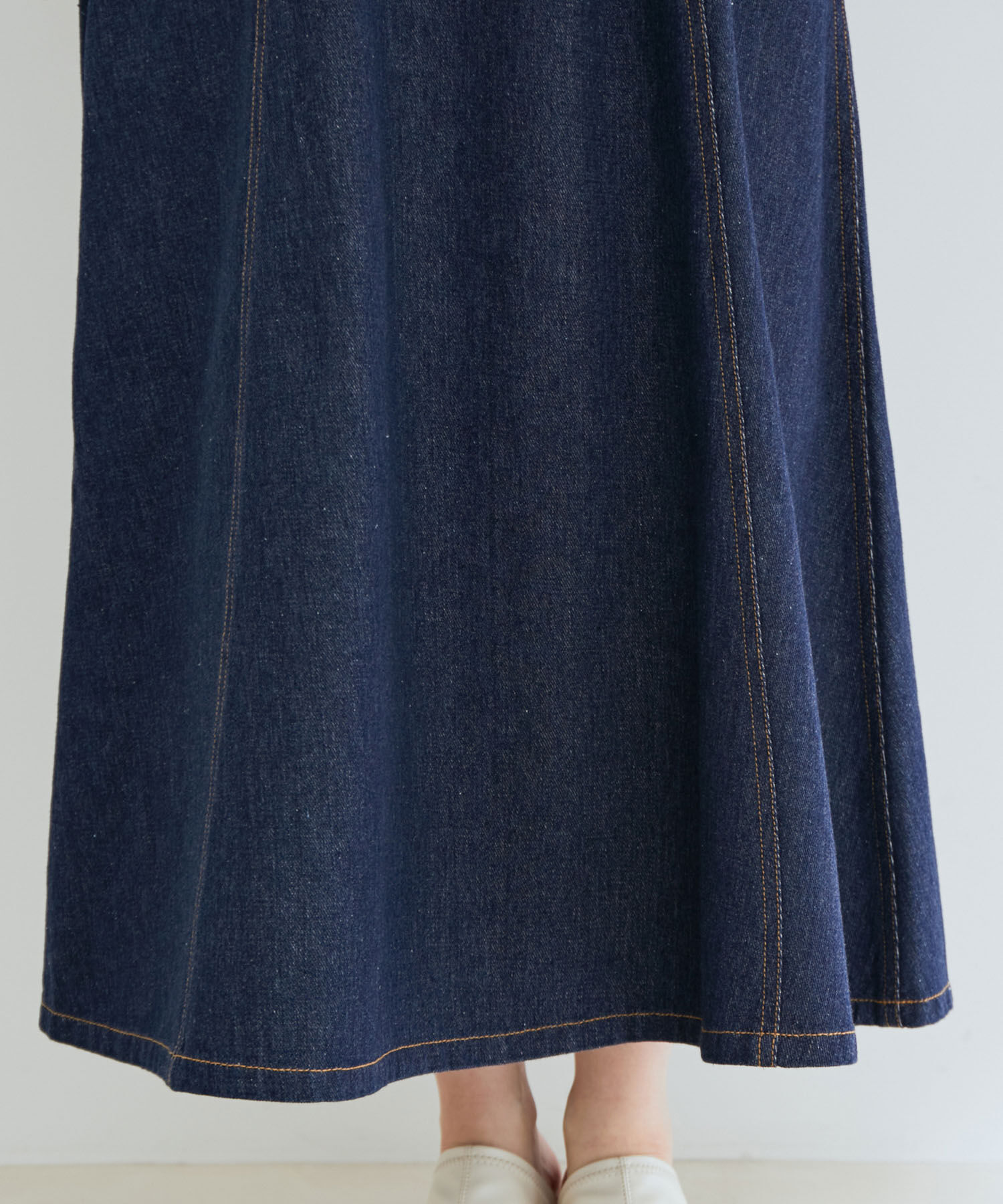 vis-a-vis「【WEB限定】デニム＆ツイルジャンパースカート」|ジャンパースカート|