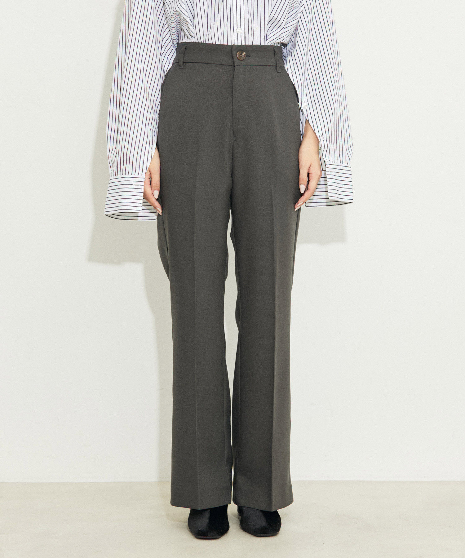 vis-a-vis「【WEB限定】【洗える】フレアパンツ」|スラックス|