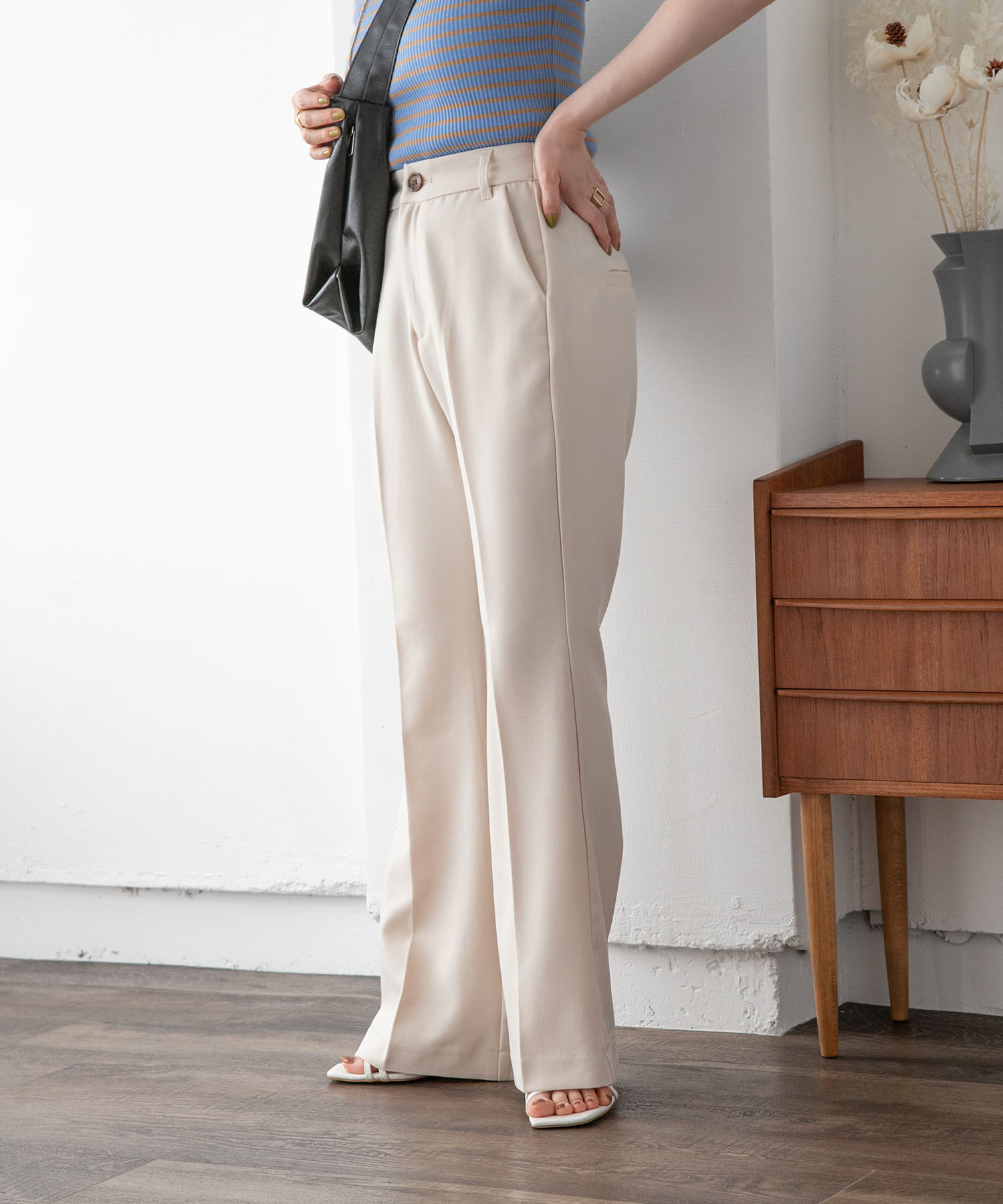 vis-a-vis「【WEB限定】【洗える】フレアパンツ」|スラックス|