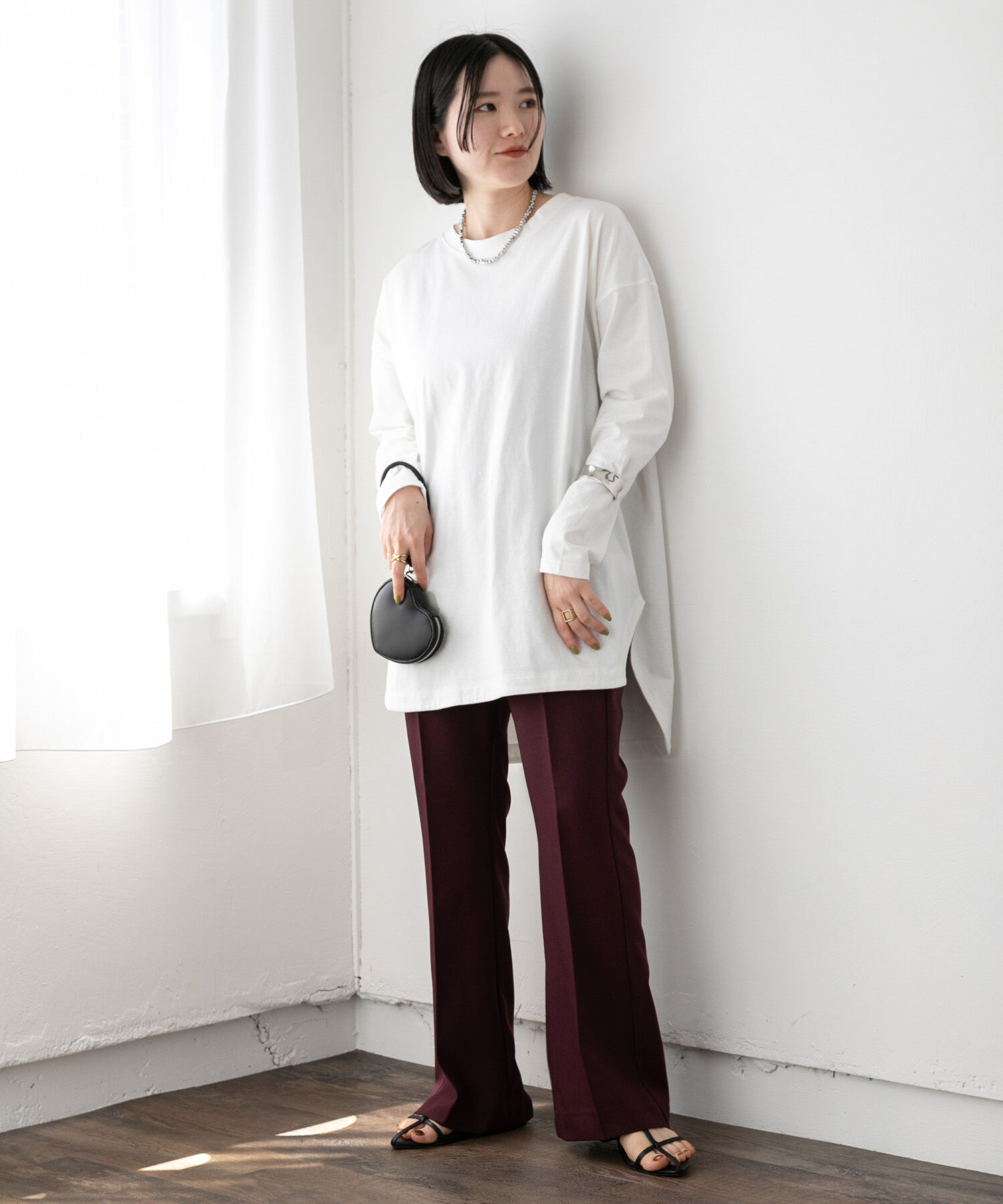 vis-a-vis「【WEB限定】【洗える】フレアパンツ」|スラックス|