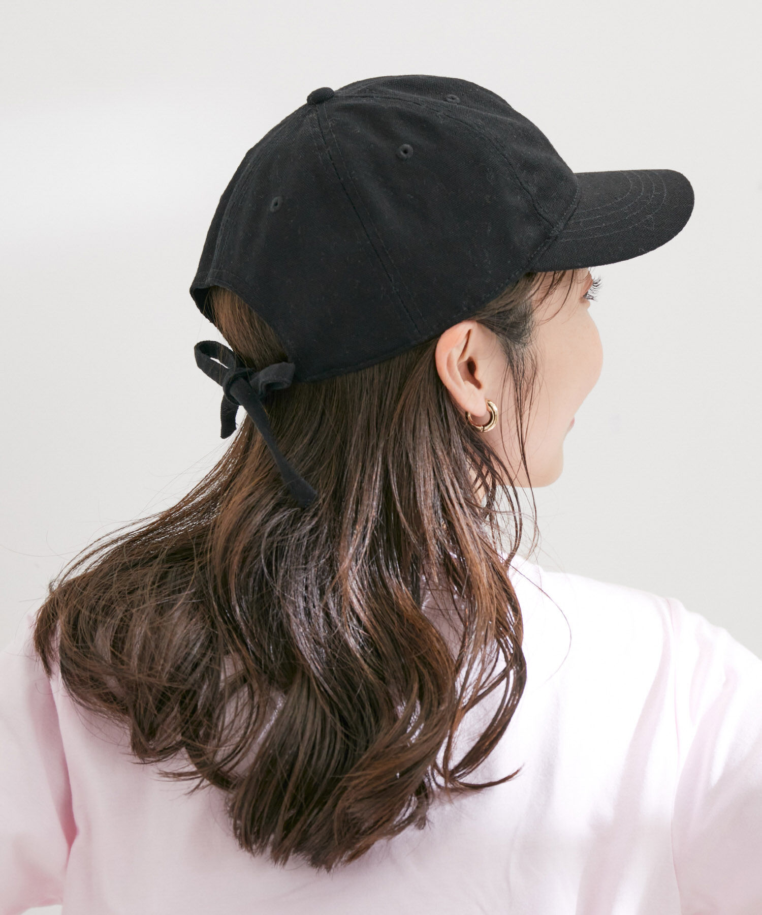 VIS「バックリボンキャンバスキャップ」|キャップ・キャスケット|