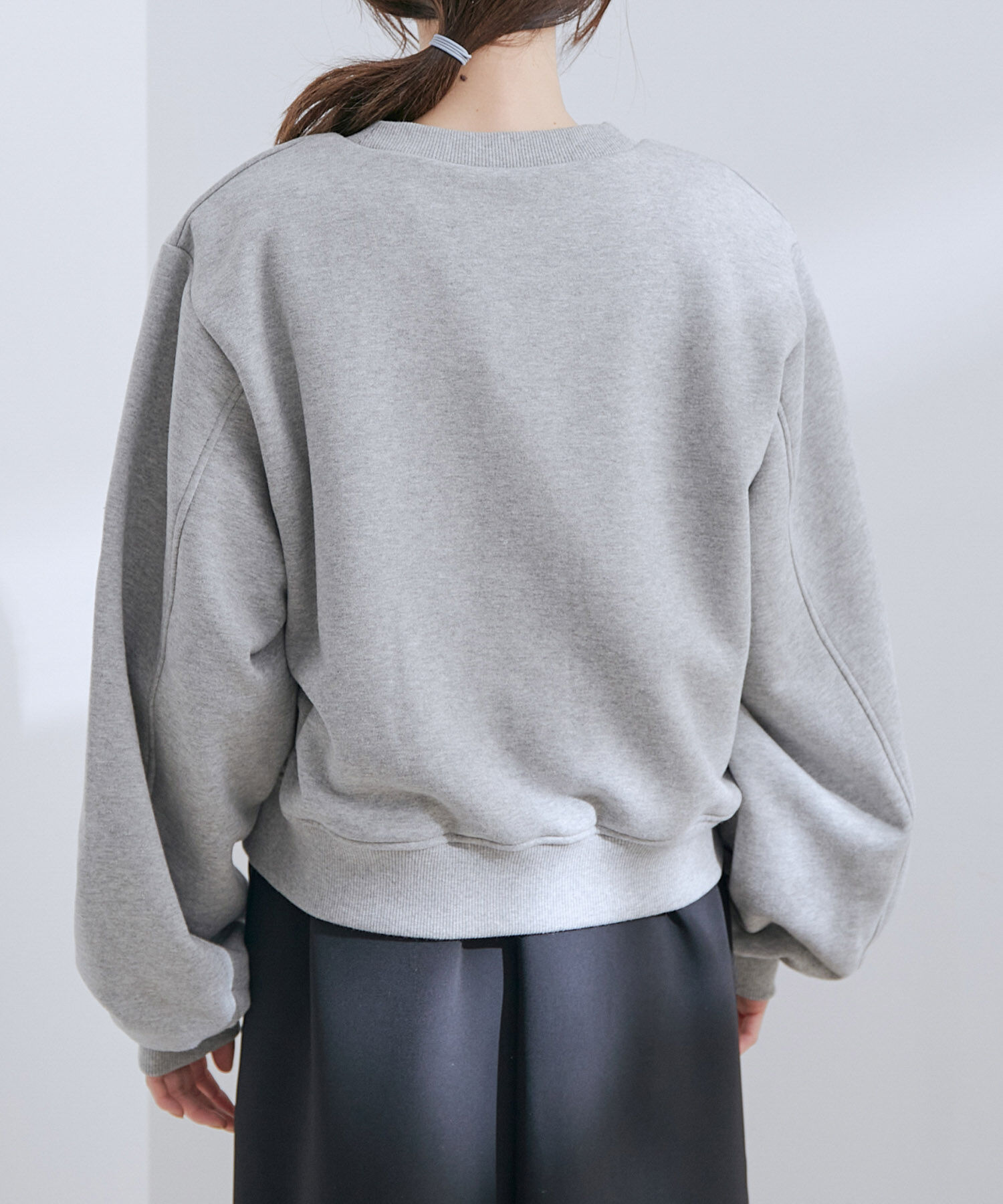 VIS「【洗える】ショート丈ロゴプリントスウェット」|スウェット・ジャージ|