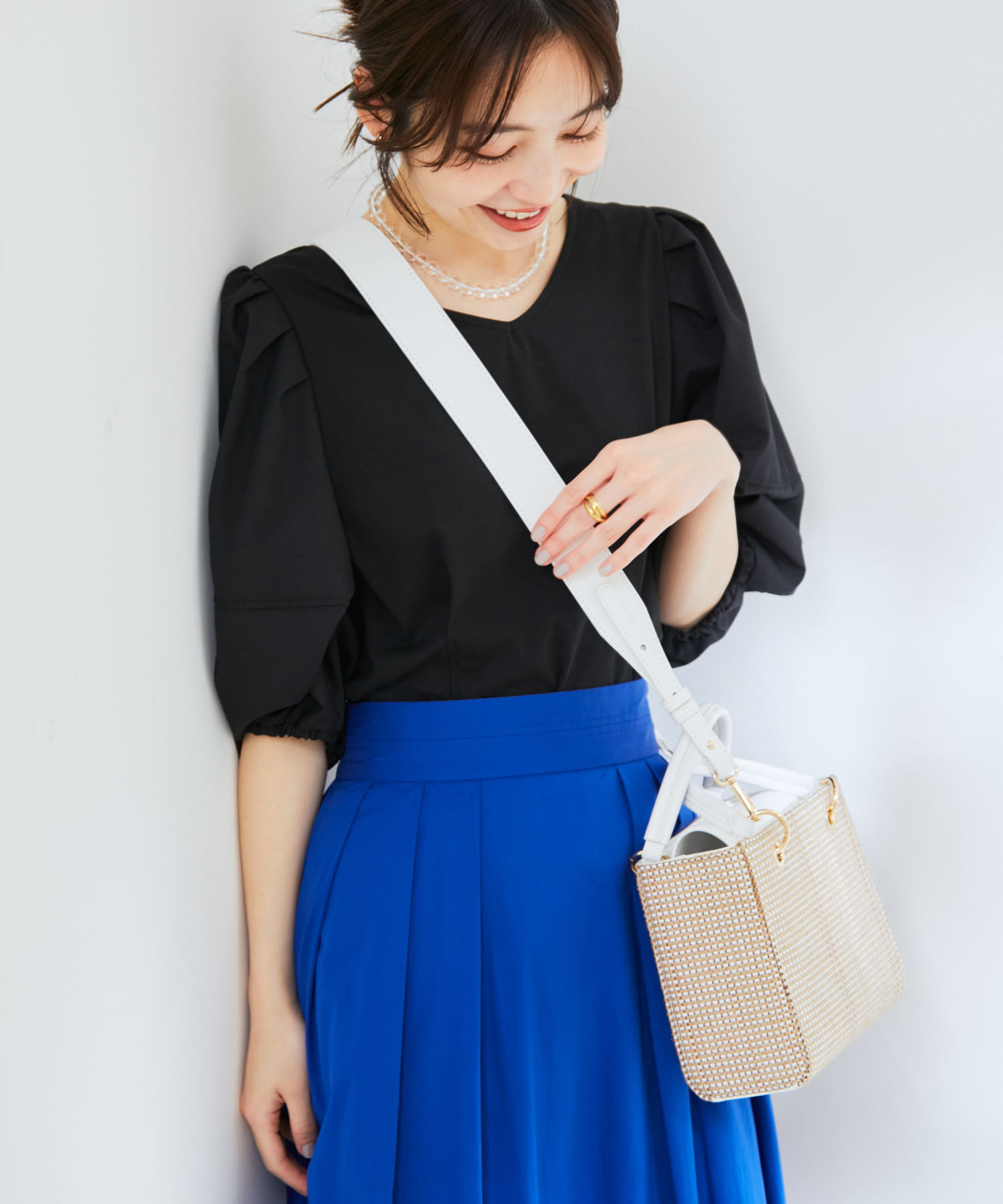 VIS「【2WAY】雑材スクエアショルダーバッグ」|ショルダー・メッセンジャー|