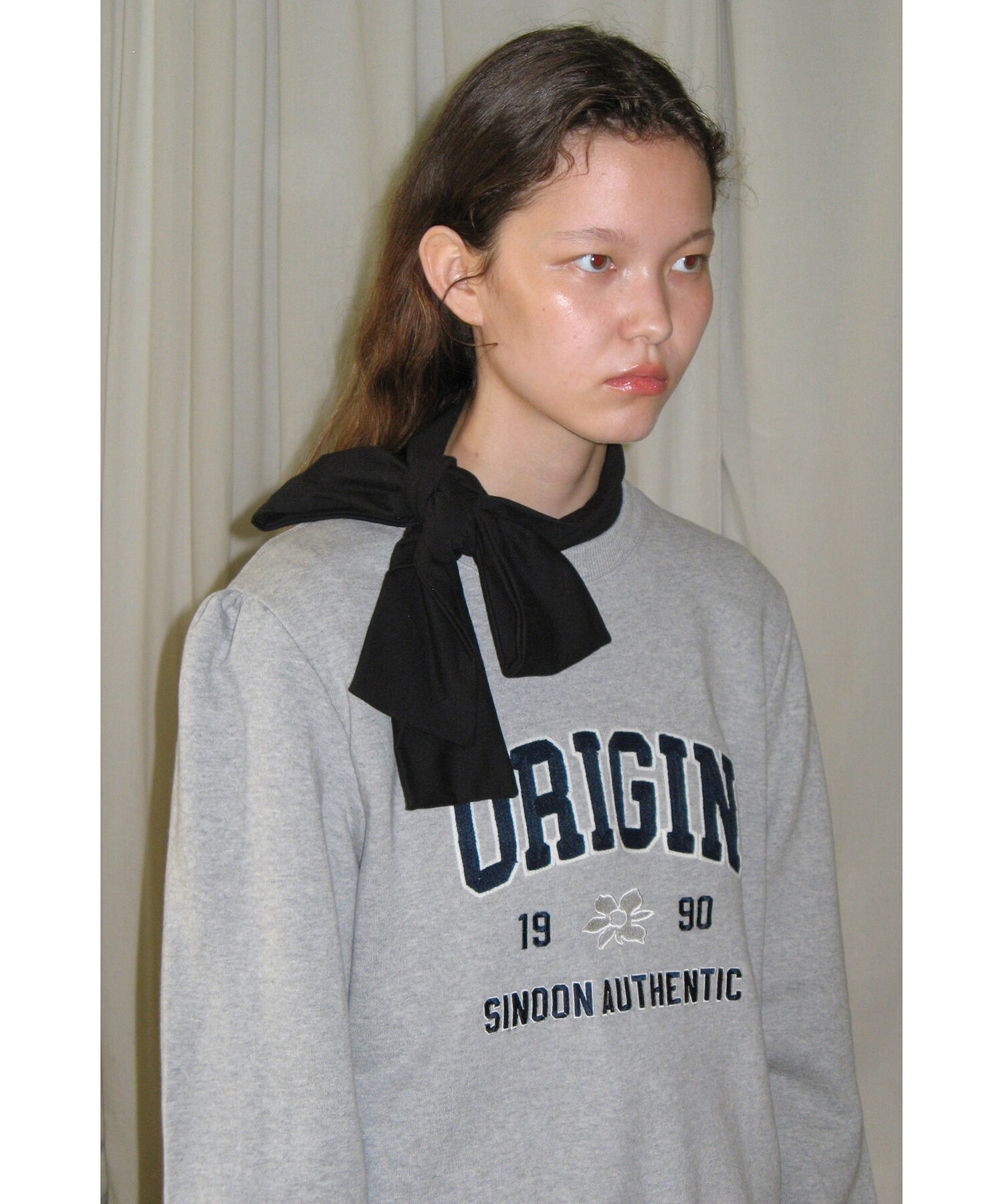 VIS「【韓国人気ブランド/sinoon】ORIGINパフスウェットプルオーバー【洗える】」|スウェット・ジャージ|