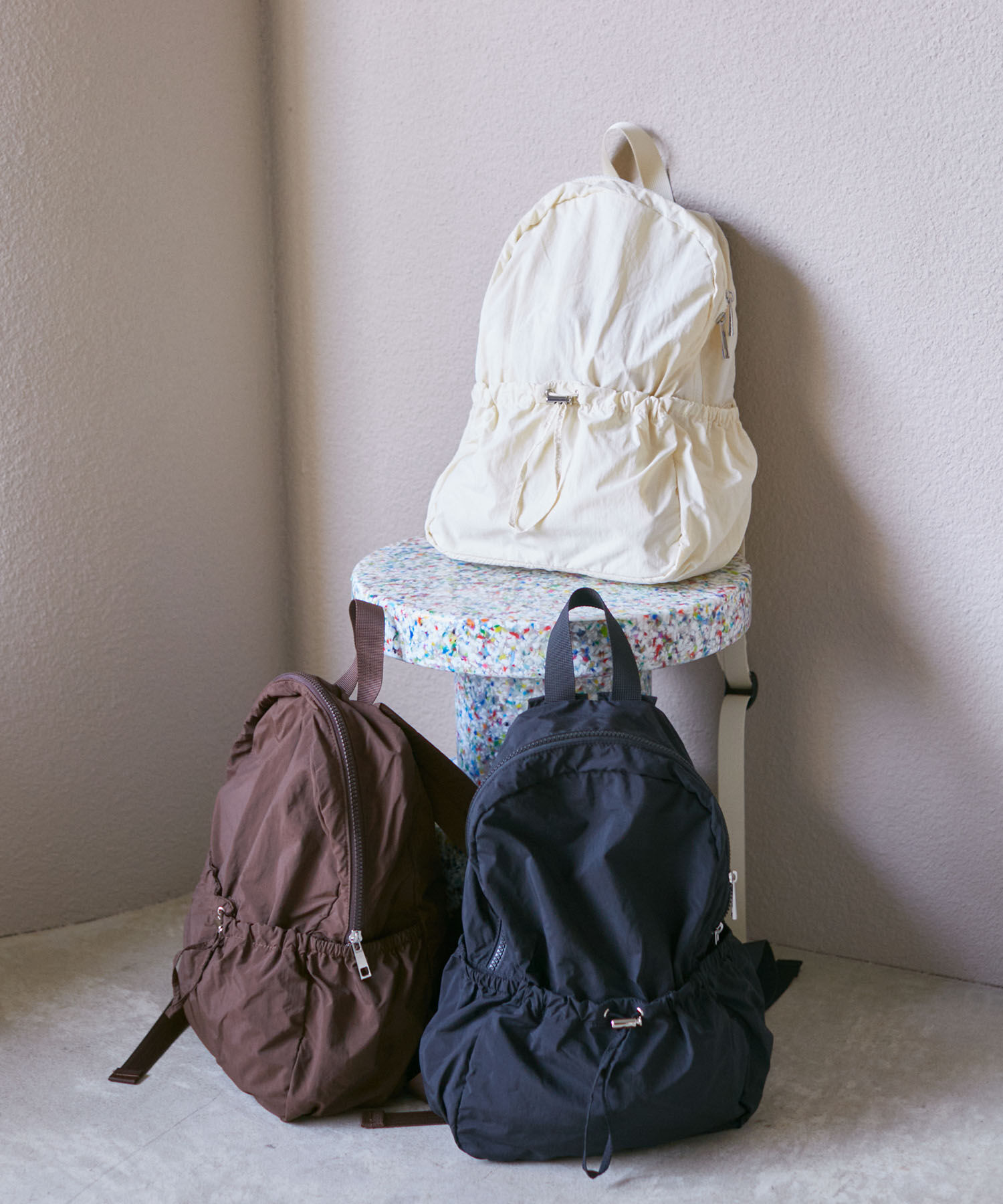 VIS「【コンパクトに収納できる】撥水リュック」|リュック|