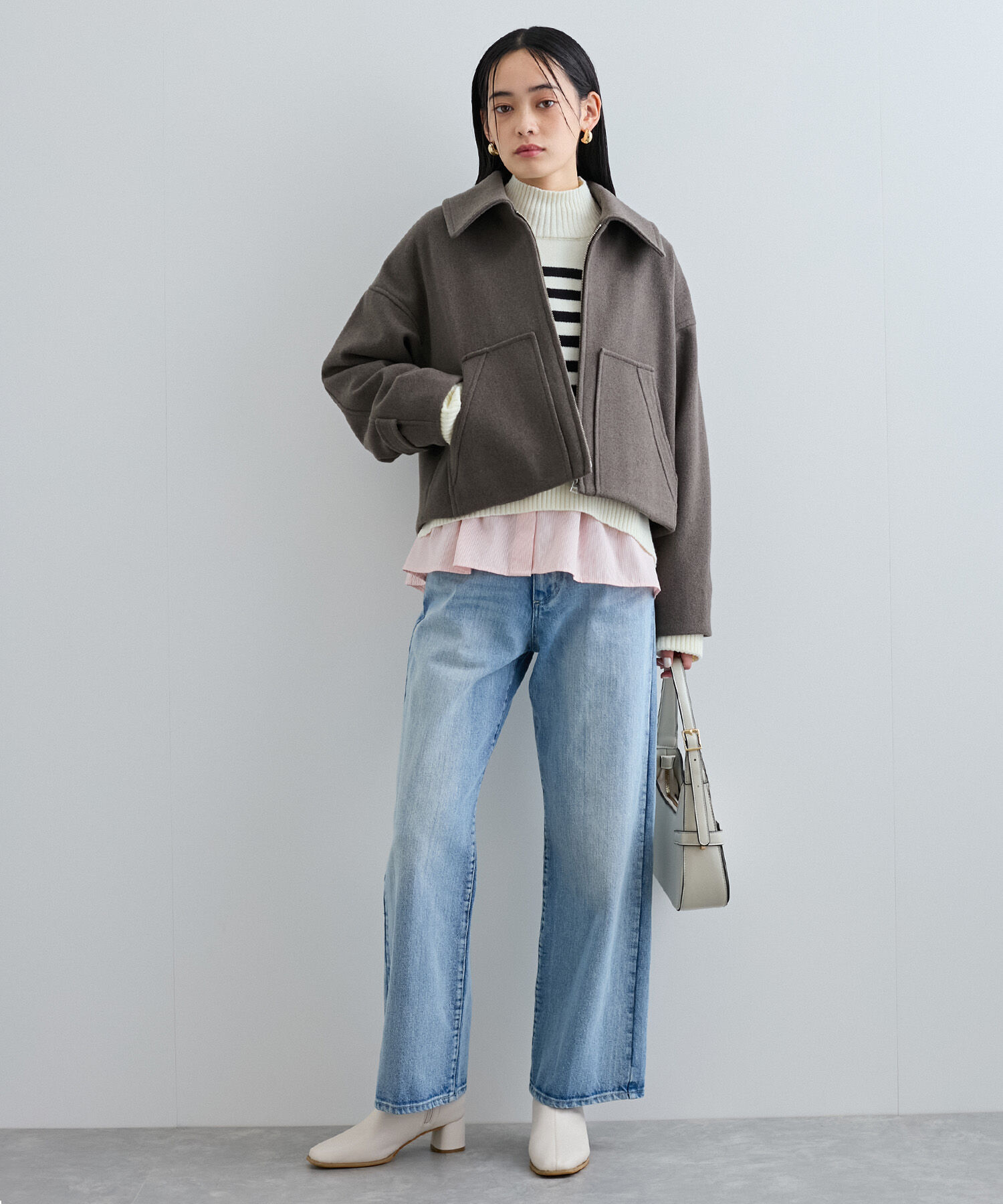 VIS「ハイウエストストレートデニム」|デニム|