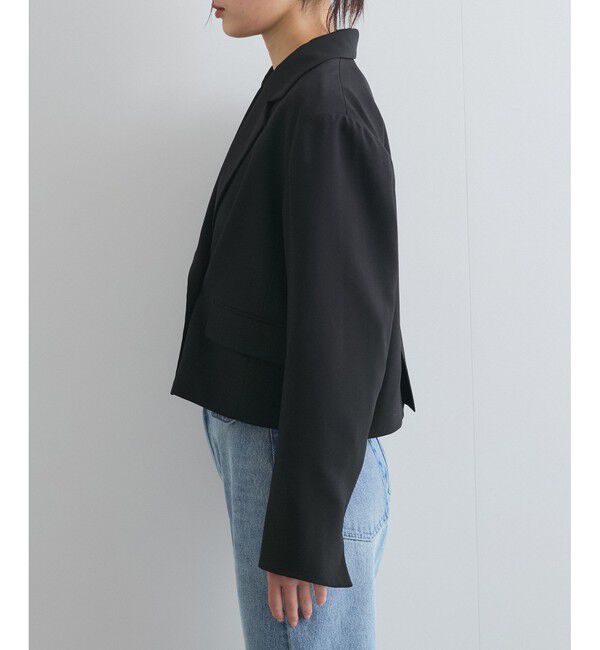 VIS「【洗える】ダブルショートジャケット」|テーラードジャケット|