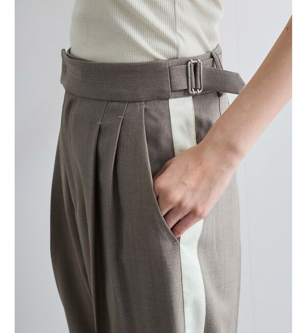 VIS「へリンボーンストレートラインパンツ」|チノ|