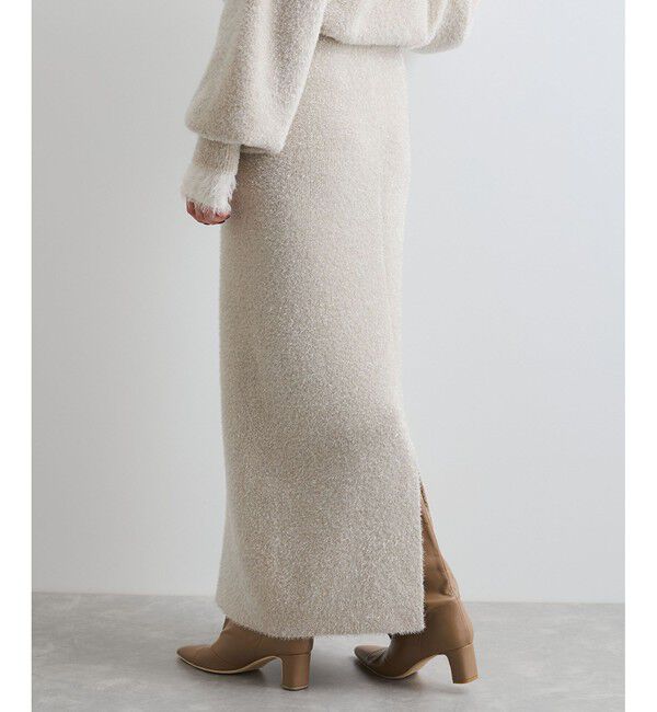 VIS「【セットアップ対応】ラメシャギーニットスカート【静電気防止】」|スカート|