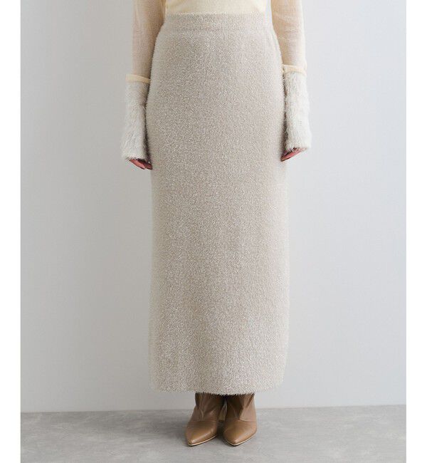 VIS「【セットアップ対応】ラメシャギーニットスカート【静電気防止】」|スカート|