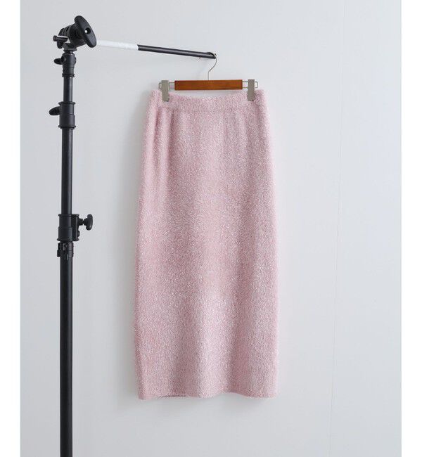 VIS「【セットアップ対応】ラメシャギーニットスカート【静電気防止】」|スカート|