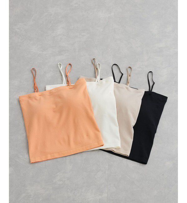 VIS「【洗える】チューブトップキャミソール」|キャミソール|