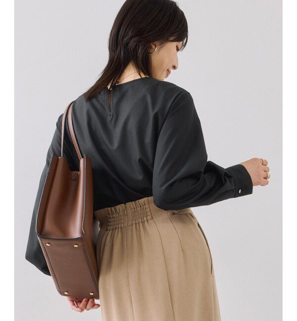 VIS「フロントねじりデザインブラウス」|シャツ・ブラウス|