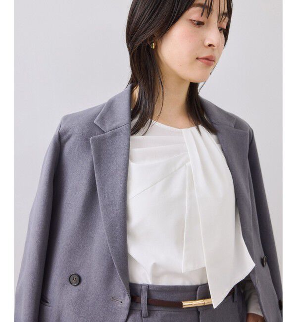 VIS「フロントねじりデザインブラウス」|シャツ・ブラウス|