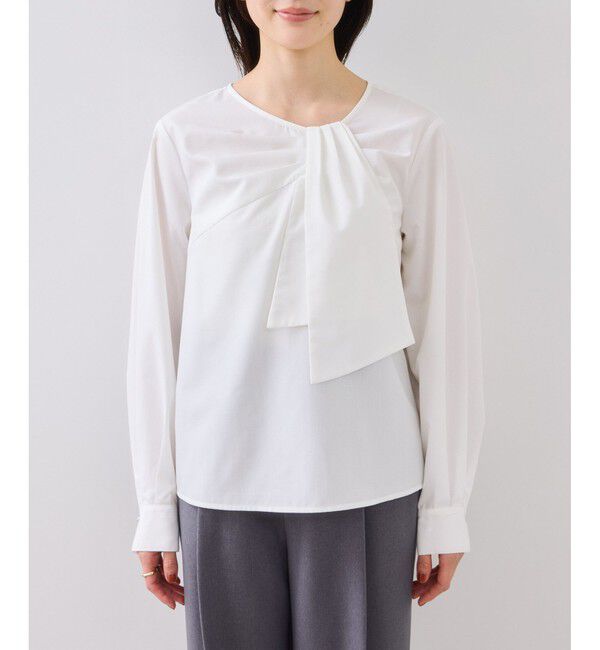 VIS「フロントねじりデザインブラウス」|シャツ・ブラウス|
