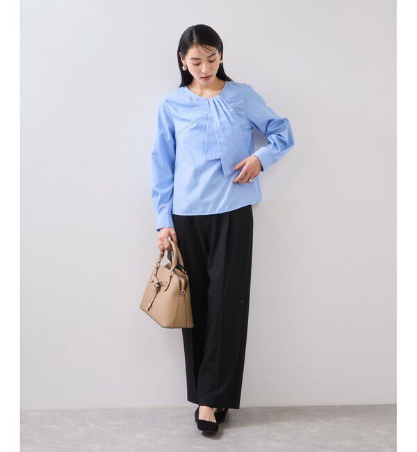 VIS「フロントねじりデザインブラウス」|シャツ・ブラウス|