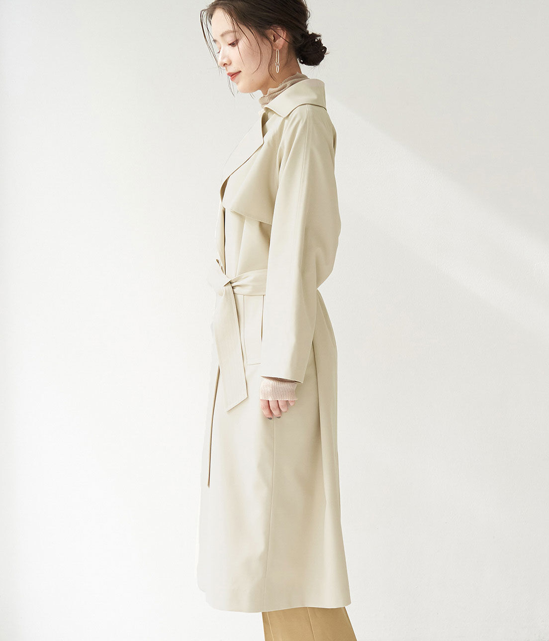 Rope&rsquo;Picnic「【リンクコーデ】デザイントレンチコート」|トレンチコート|