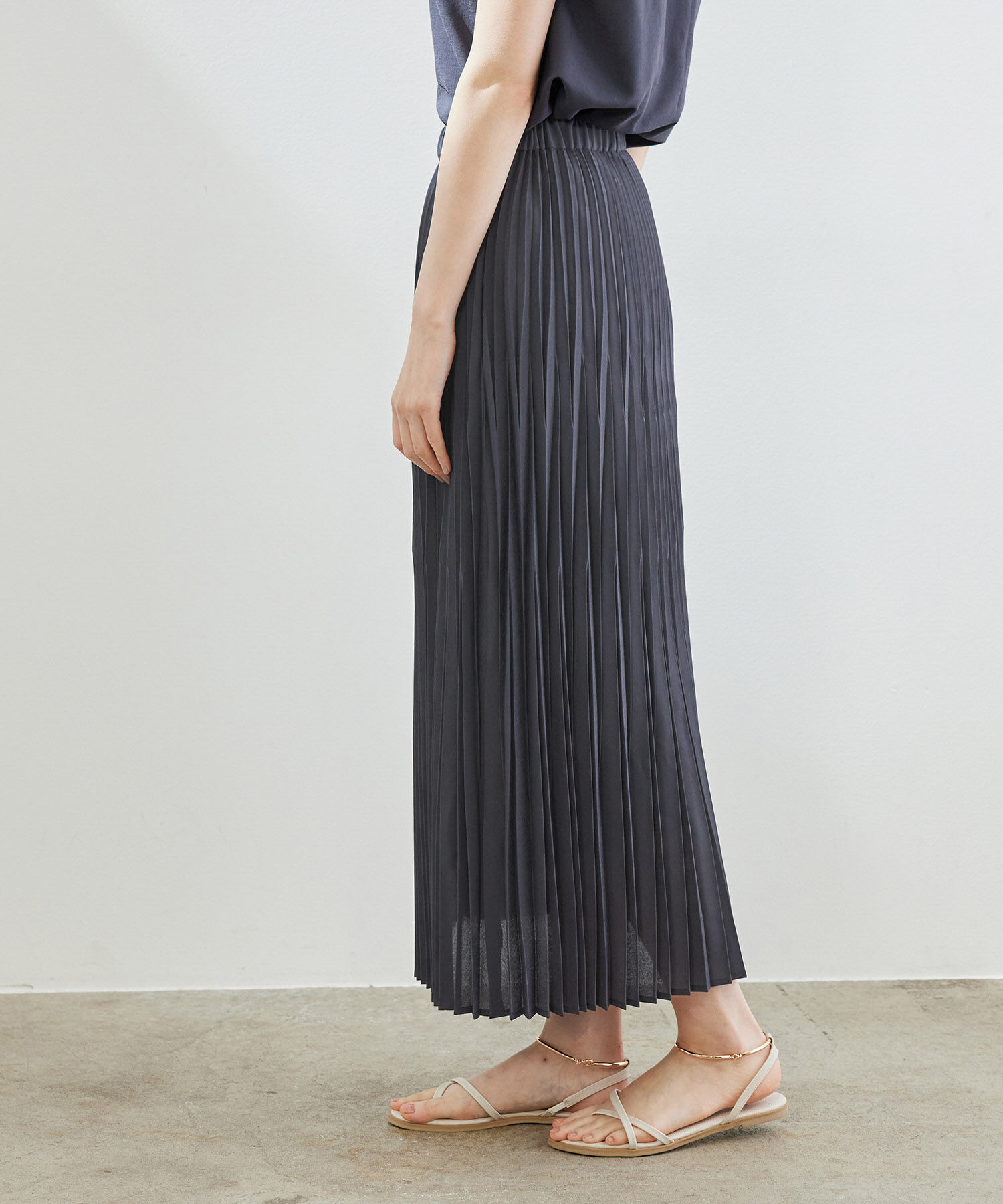 Rope&rsquo;Picnic「【セットアップ対応】麻調ランダムプリーツスカート」|スカート|