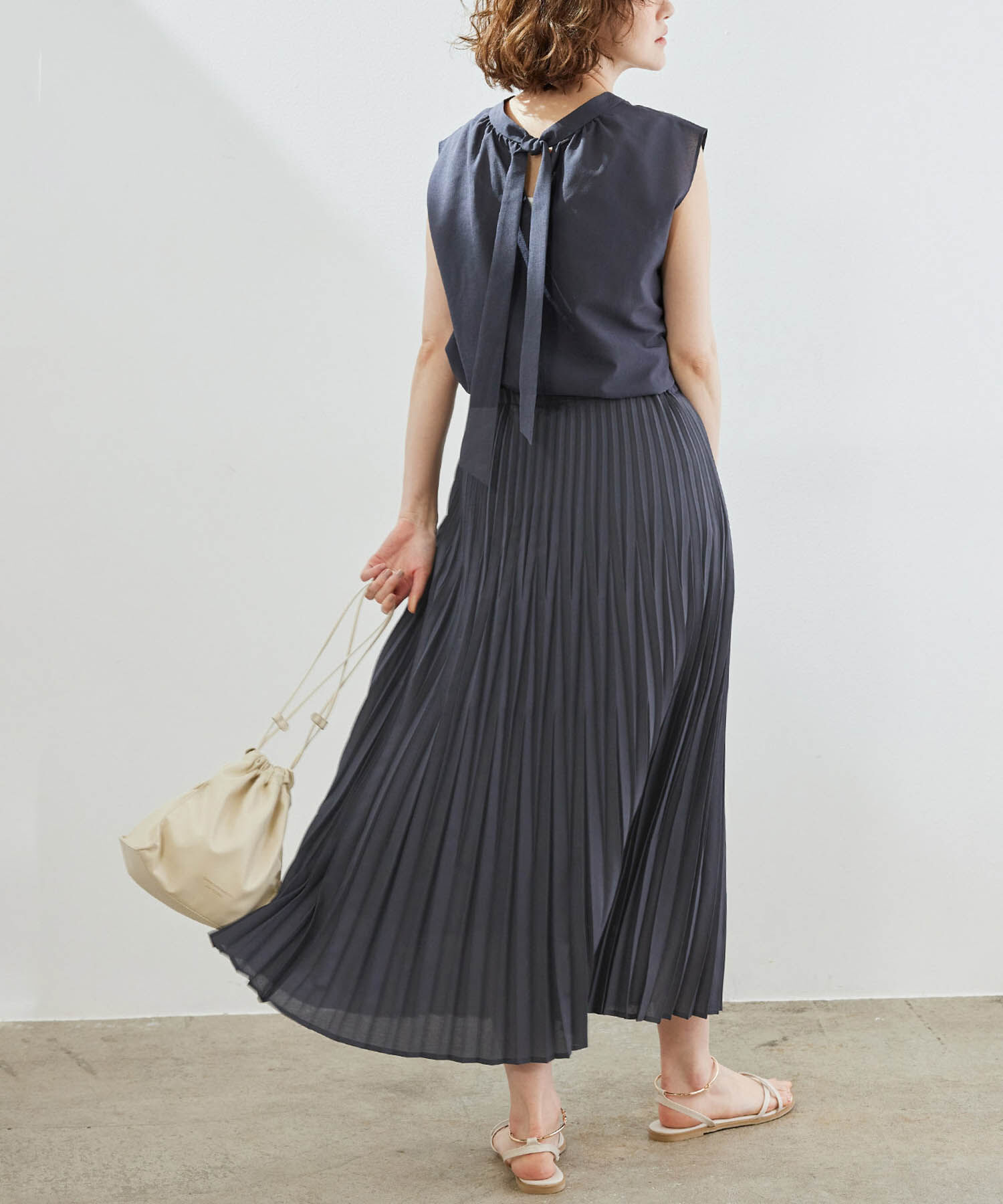 Rope&rsquo;Picnic「【セットアップ対応】麻調ランダムプリーツスカート」|スカート|