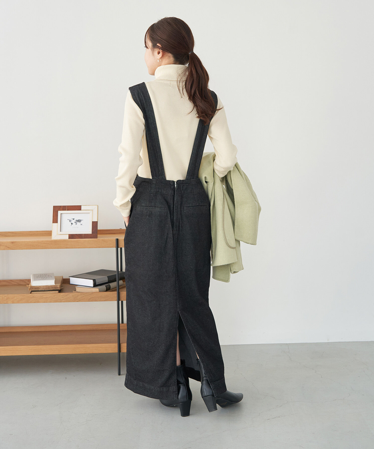 Rope&rsquo;Picnic「デニムジャンパーワンピース」|ジャンパースカート|