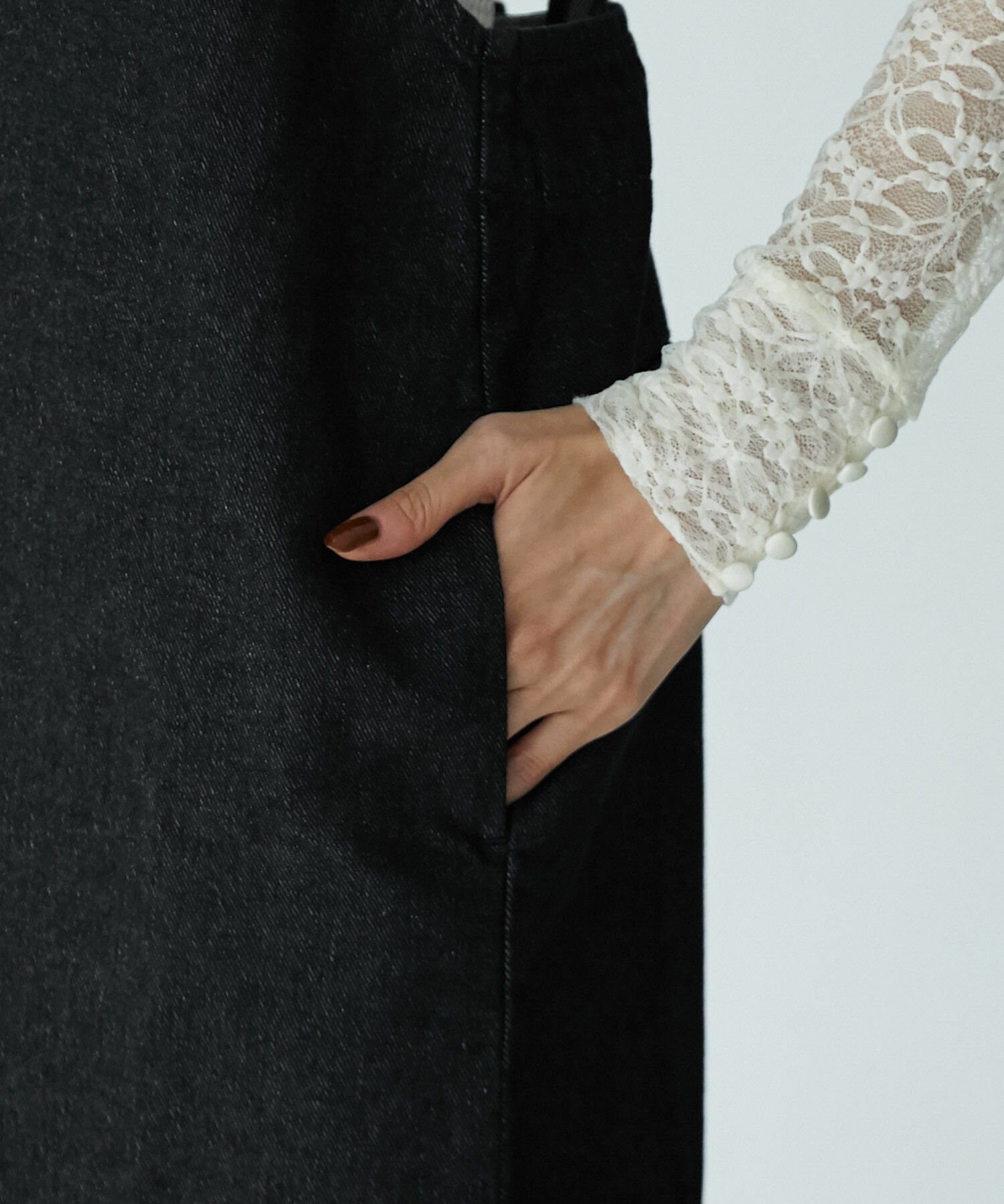 Rope&rsquo;Picnic「デニムジャンパーワンピース」|ジャンパースカート|