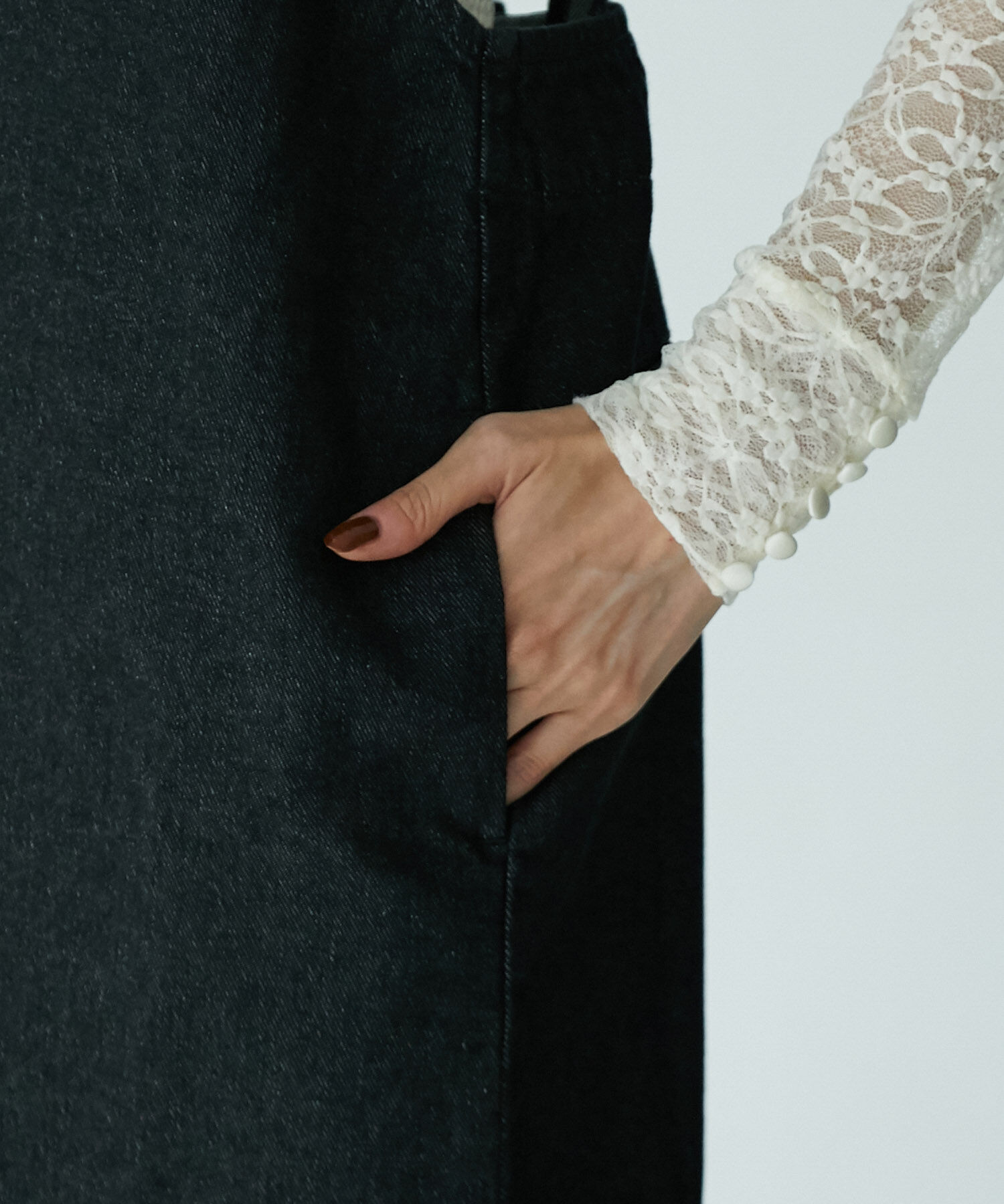 Rope&rsquo;Picnic「デニムジャンパーワンピース」|ジャンパースカート|