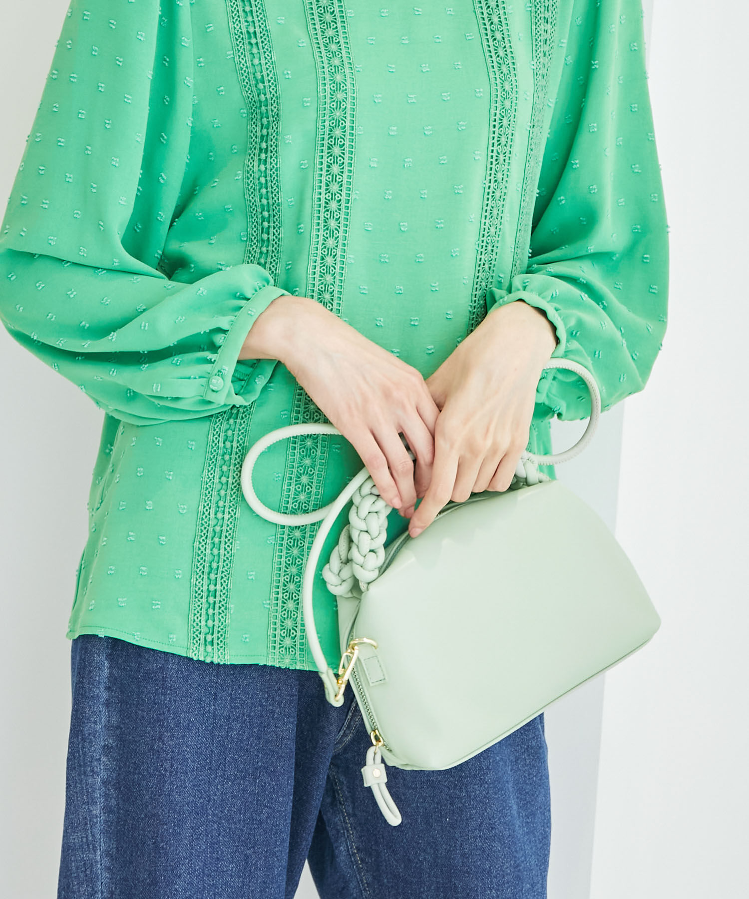 ROPE PICNIC PASSAGE「メッシュハンドルラウンドミニショルダーバッグ」|ショルダー・メッセンジャー|