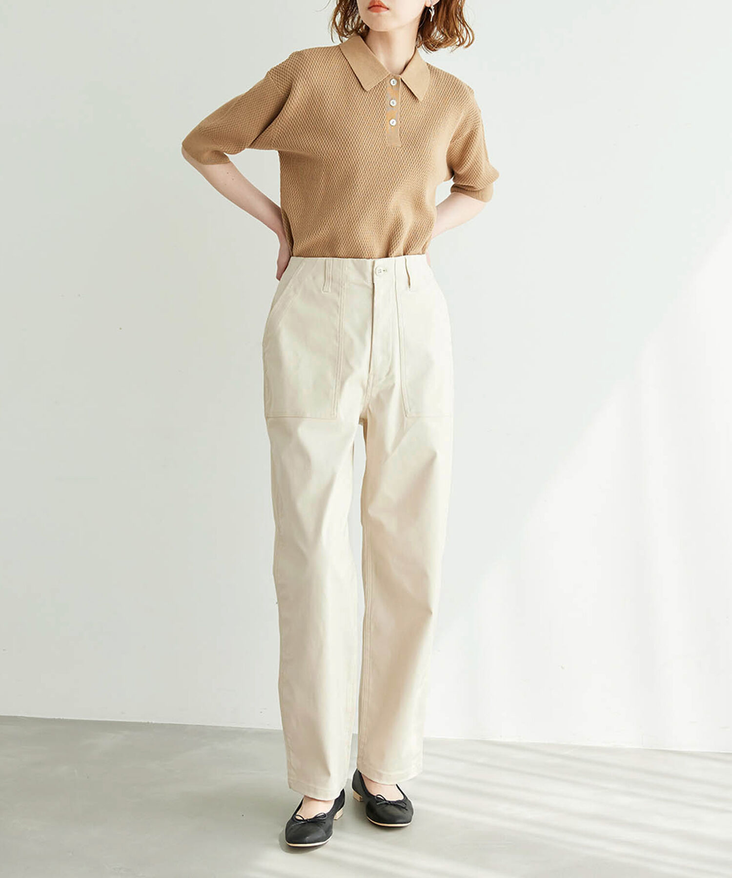 Rope&rsquo;Picnic「【WEB限定36サイズ/ブラック】バックサテンベイカーパンツ」|その他|