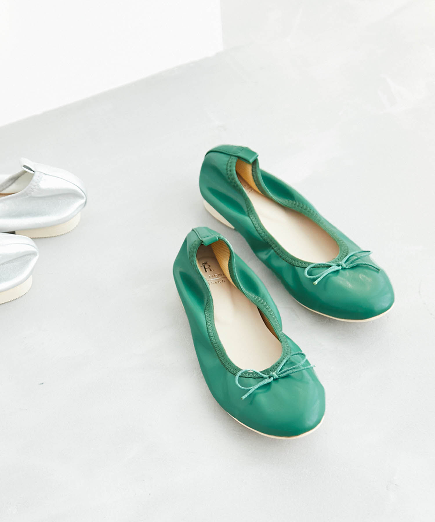ROPE PICNIC PASSAGE「【一部店舗限定】【WEB限定カラー:レッド】ソフトバレエシューズ」|バレエシューズ|グリーン(30)