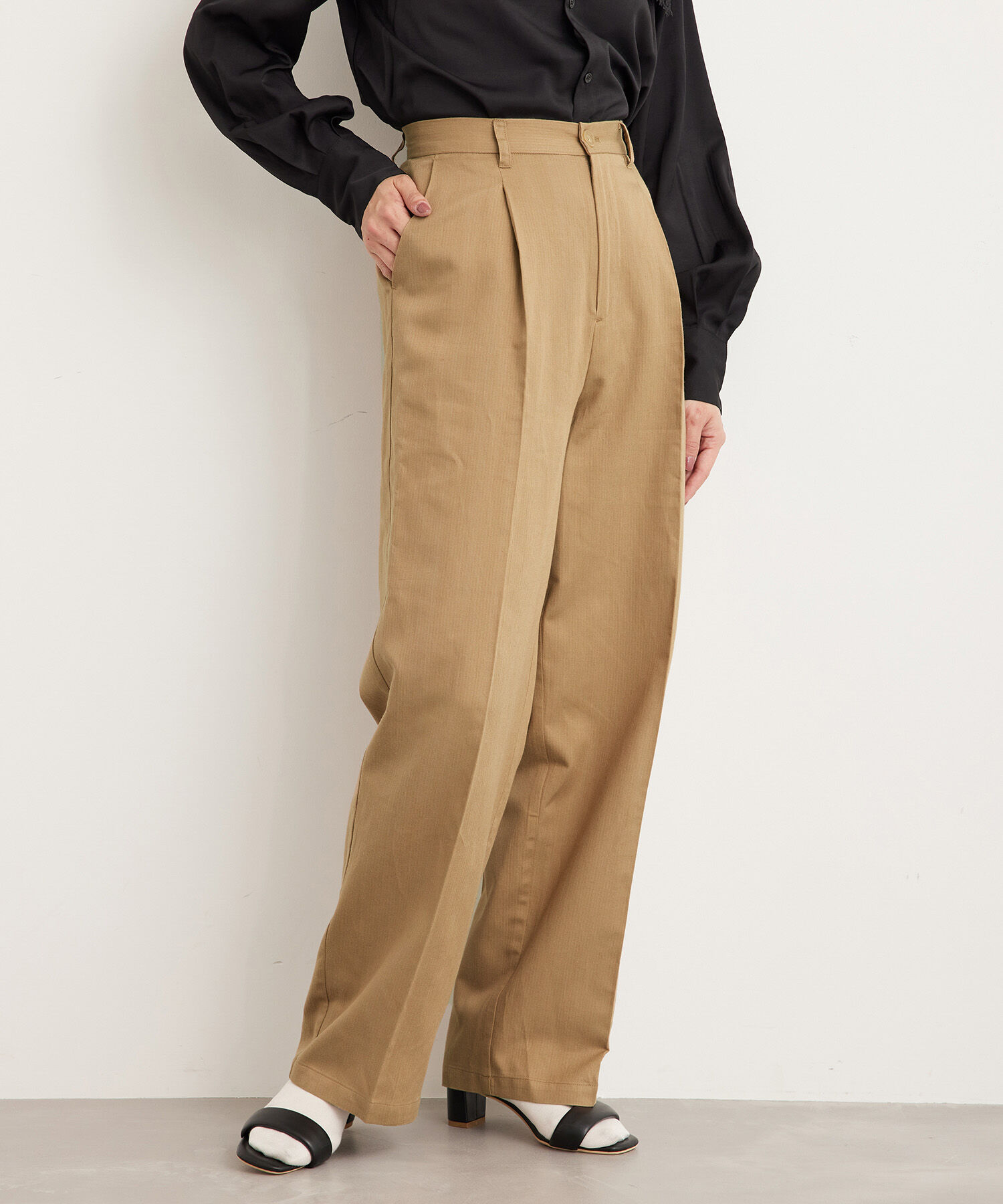 Rope&rsquo;Picnic「【WEB限定】麻混ストレートパンツ」|その他|