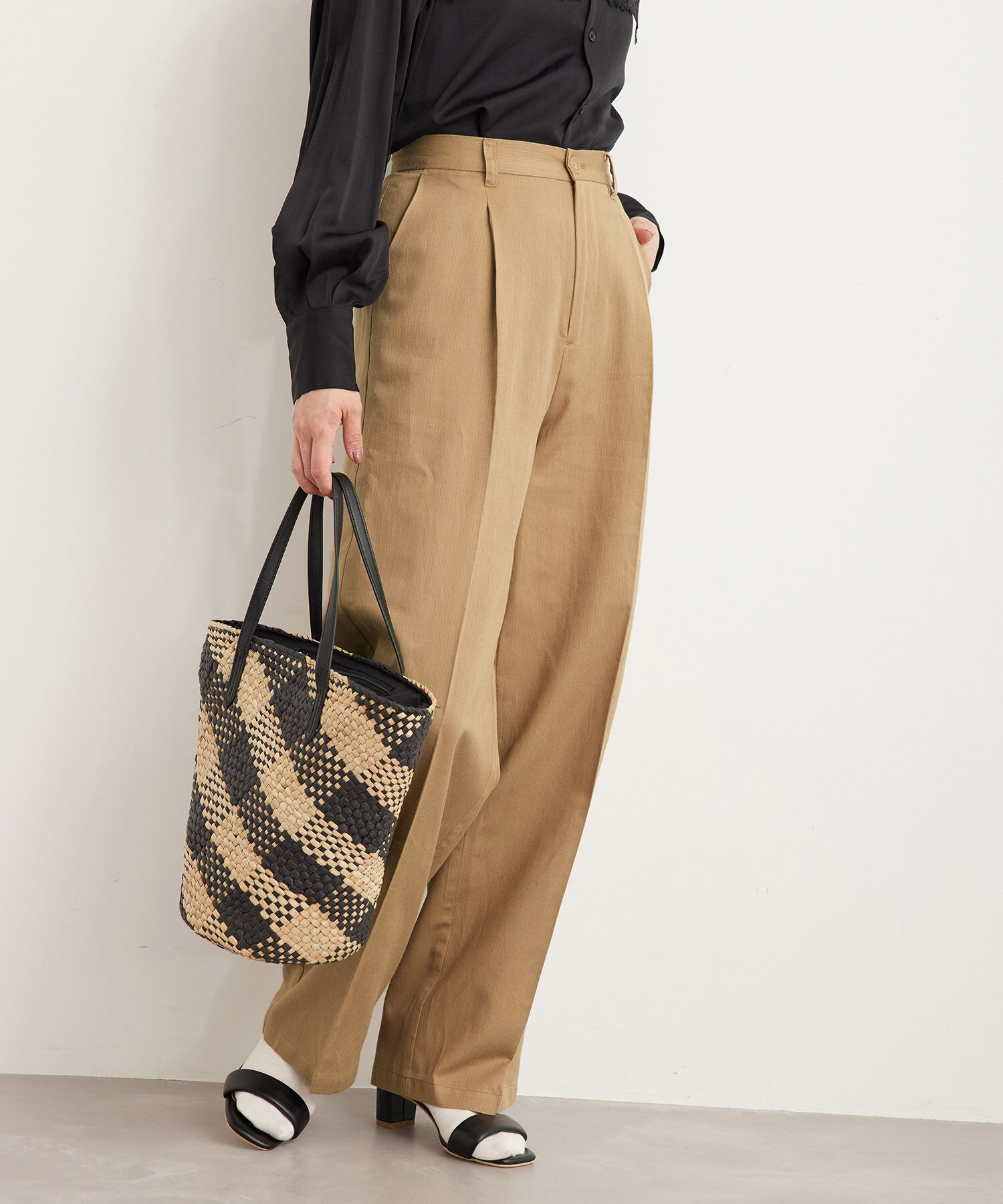 Rope&rsquo;Picnic「【WEB限定】麻混ストレートパンツ」|その他|