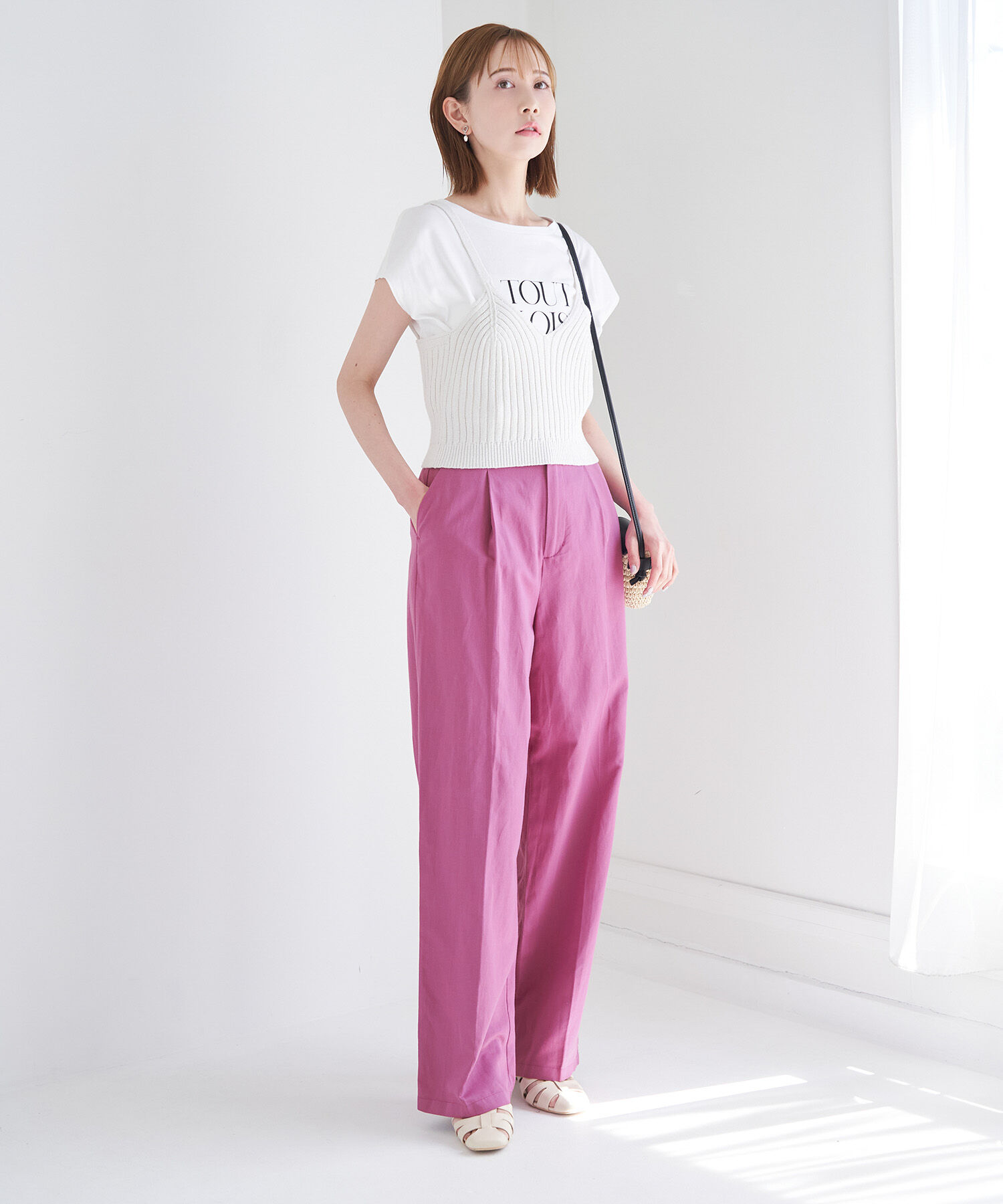 Rope&rsquo;Picnic「【WEB限定】麻混ストレートパンツ」|その他|