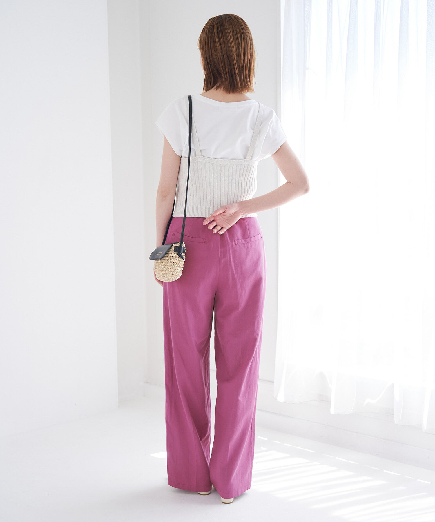 Rope&rsquo;Picnic「【WEB限定】麻混ストレートパンツ」|その他|