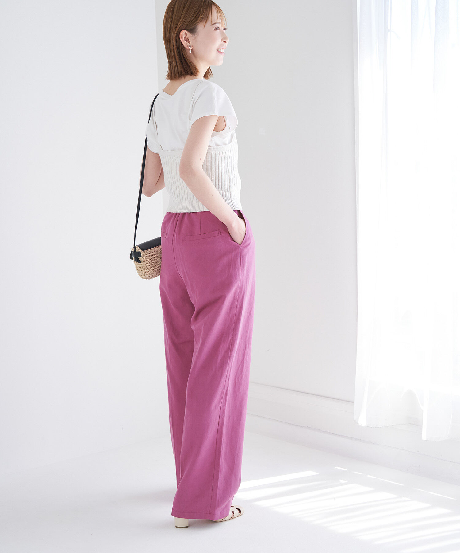 Rope&rsquo;Picnic「【WEB限定】麻混ストレートパンツ」|その他|