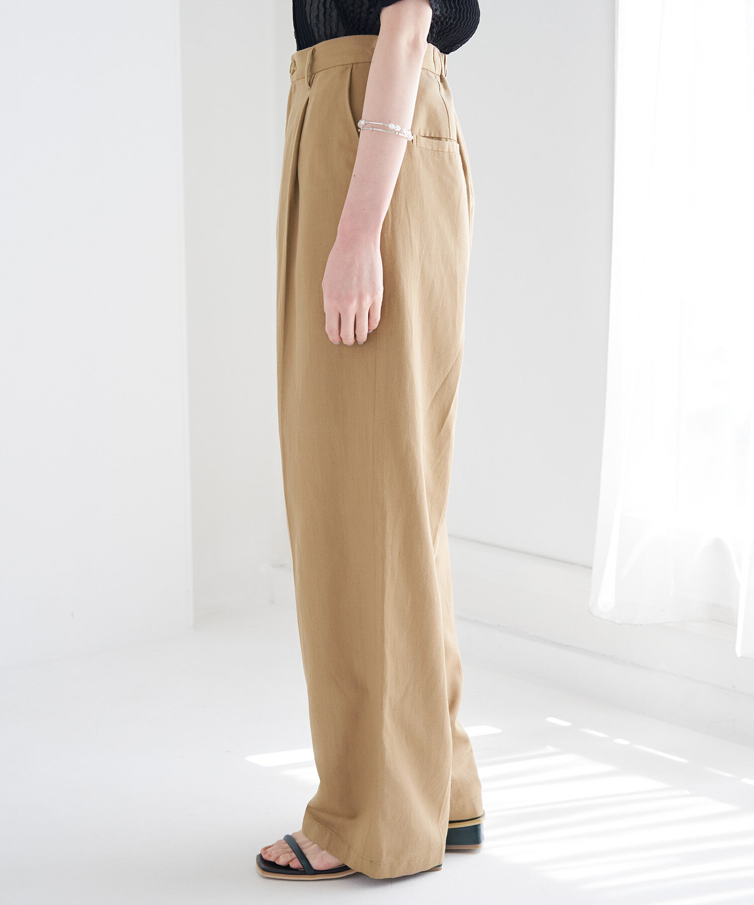 Rope&rsquo;Picnic「【WEB限定】麻混ストレートパンツ」|その他|