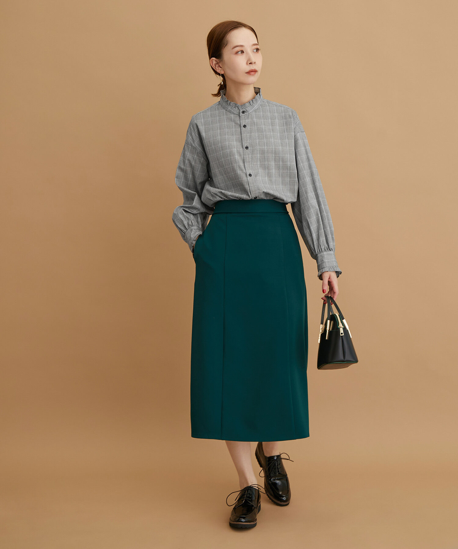 Rope&rsquo;Picnic「フリルバンドカラーシャツ」|シャツ・ブラウス|