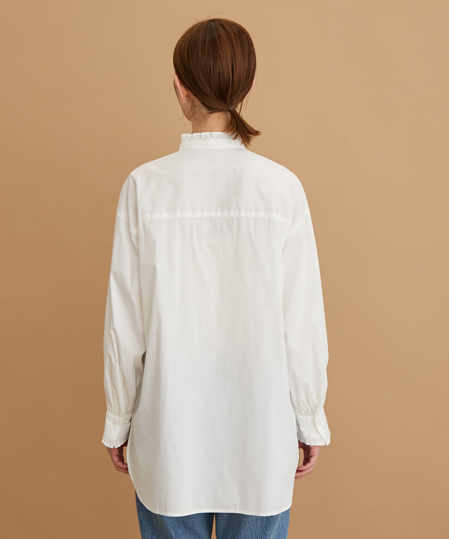 Rope&rsquo;Picnic「フリルバンドカラーシャツ」|シャツ・ブラウス|