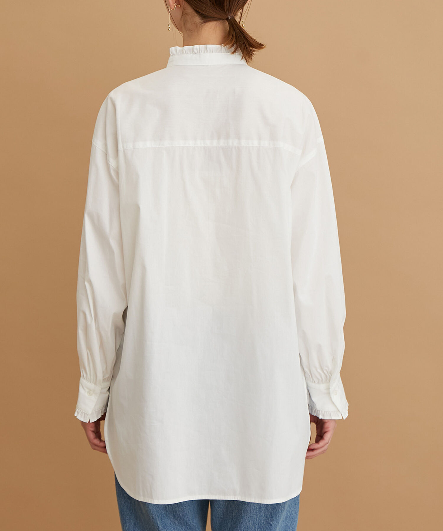 Rope&rsquo;Picnic「フリルバンドカラーシャツ」|シャツ・ブラウス|