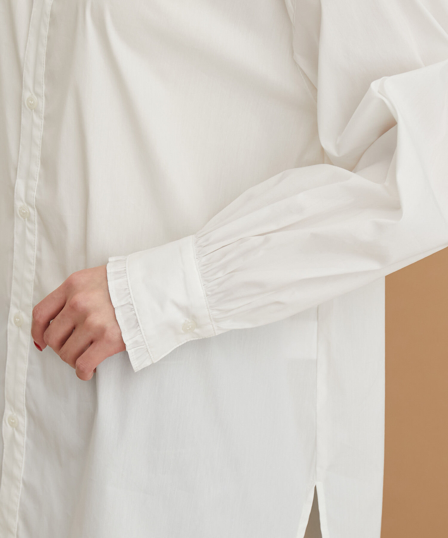 Rope&rsquo;Picnic「フリルバンドカラーシャツ」|シャツ・ブラウス|