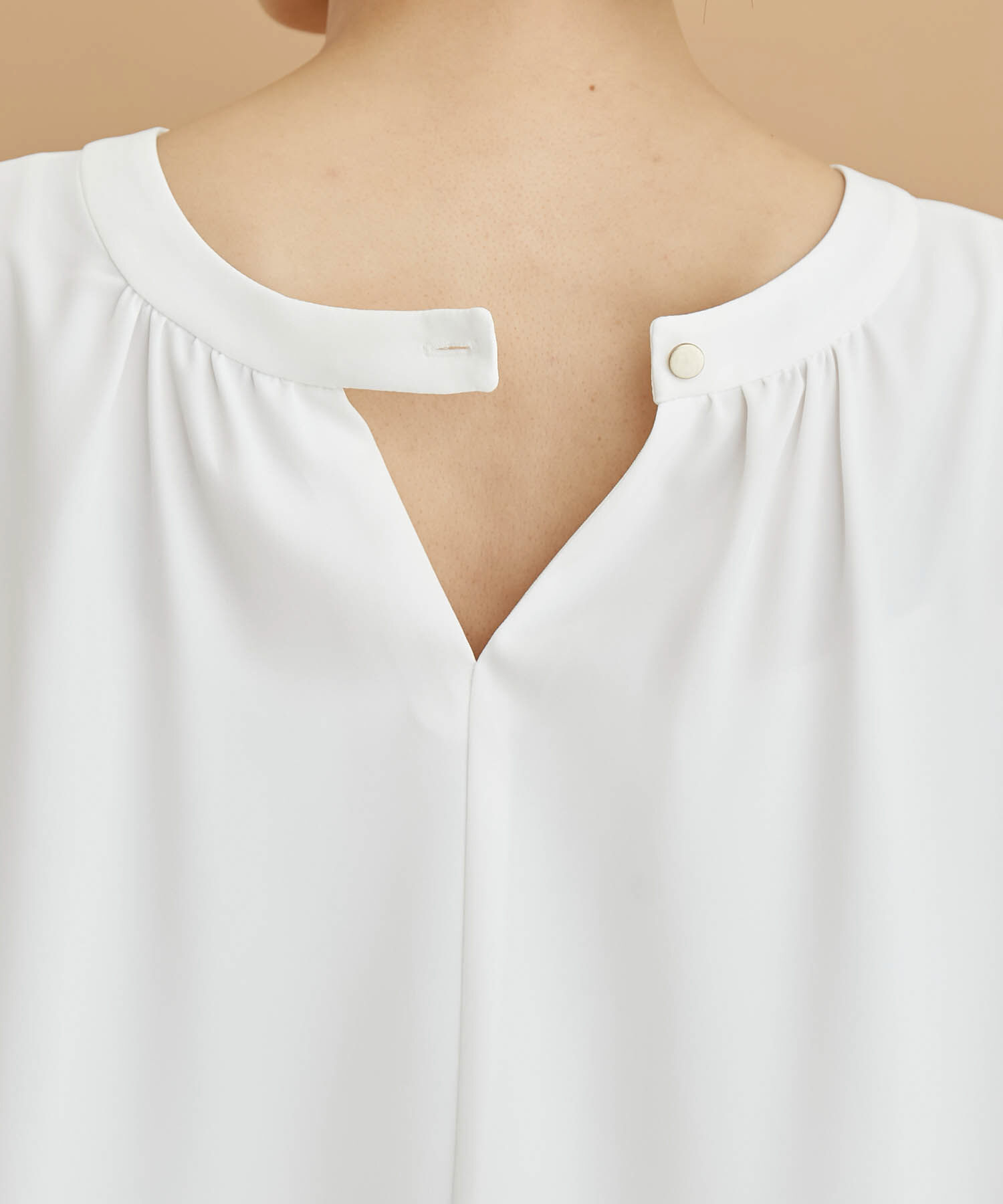 Rope&rsquo;Picnic「2WAY/とろみ合繊ギャザーブラウス」|シャツ・ブラウス|