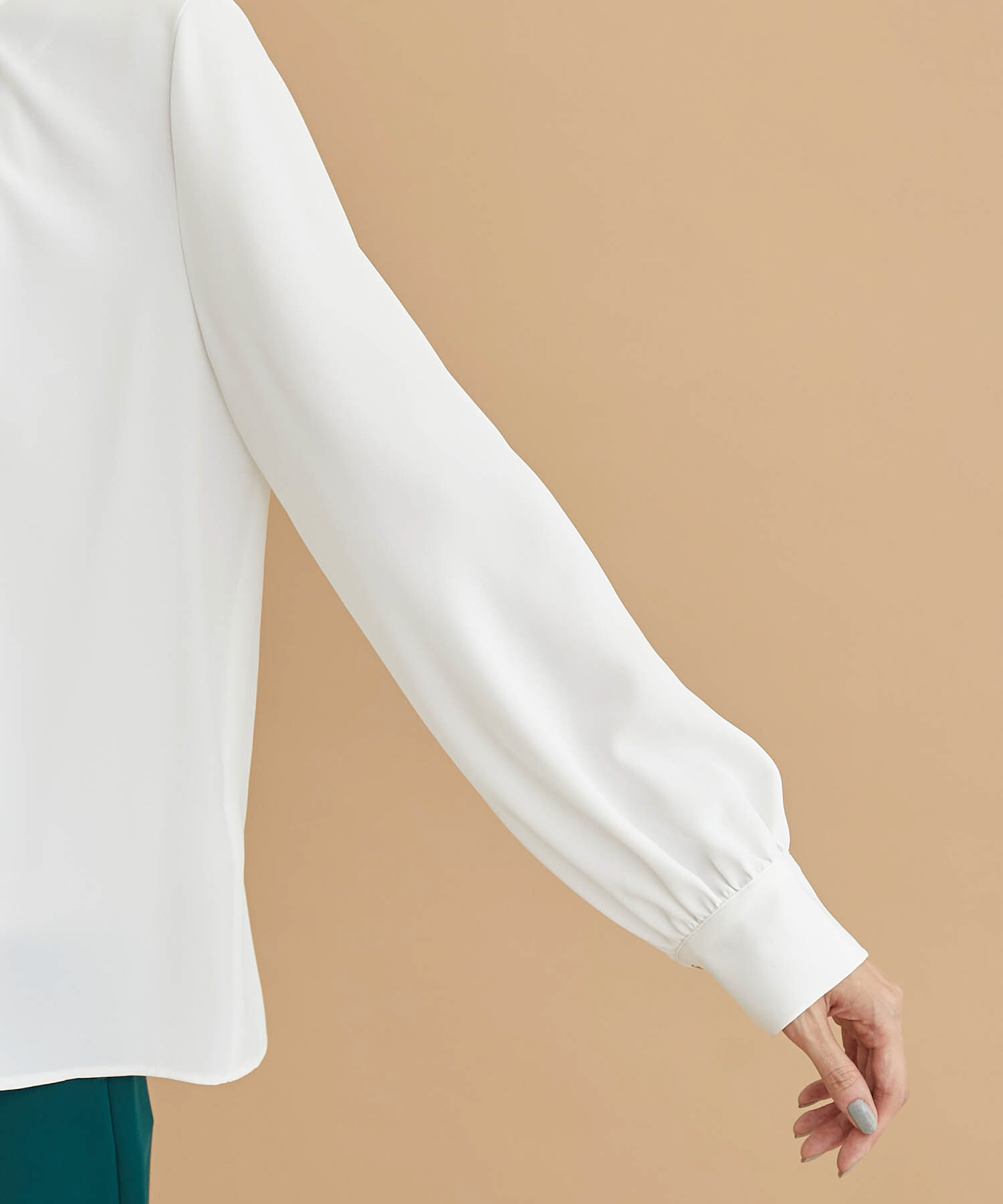 Rope&rsquo;Picnic「2WAY/とろみ合繊ギャザーブラウス」|シャツ・ブラウス|