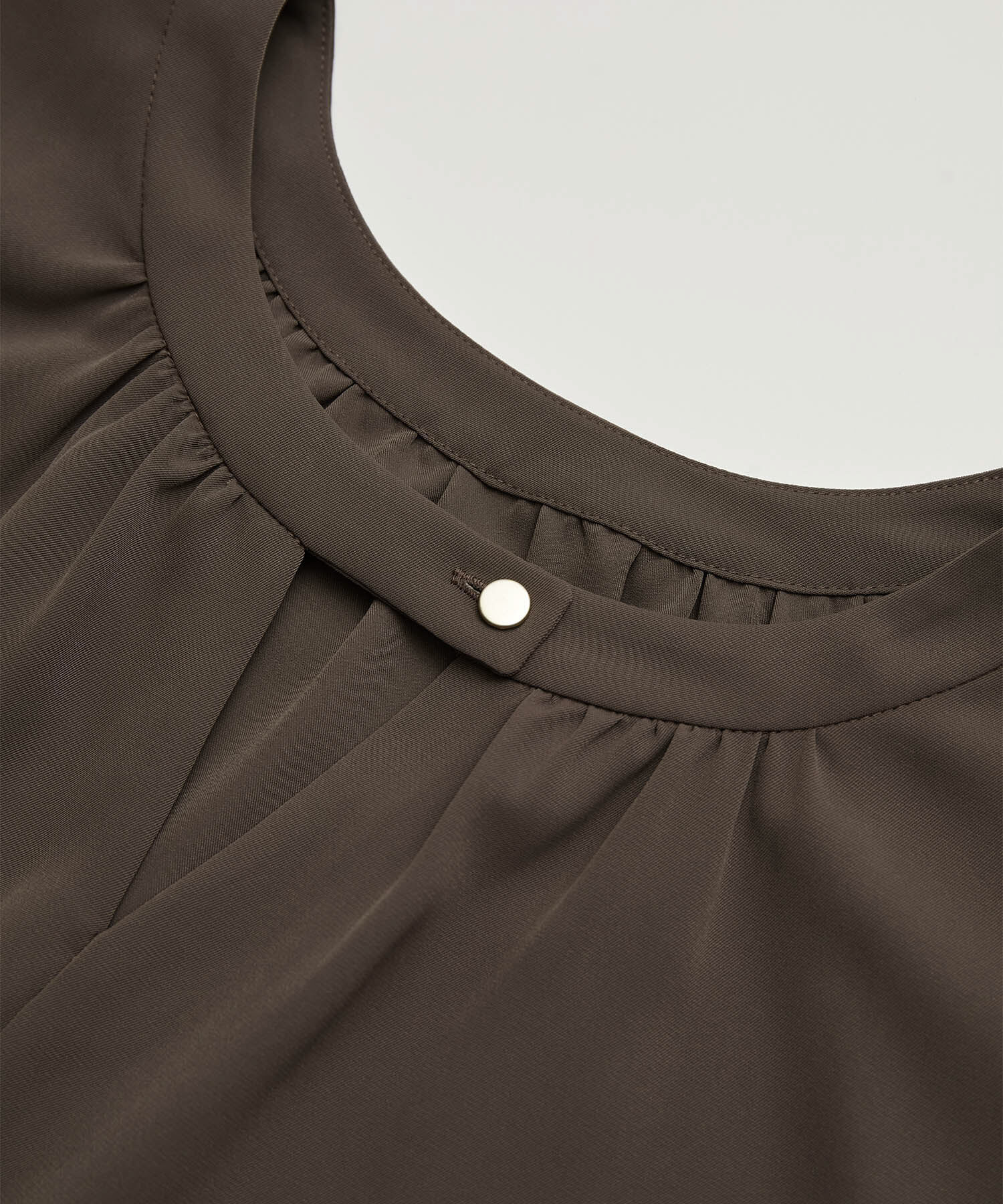 Rope&rsquo;Picnic「2WAY/とろみ合繊ギャザーブラウス」|シャツ・ブラウス|