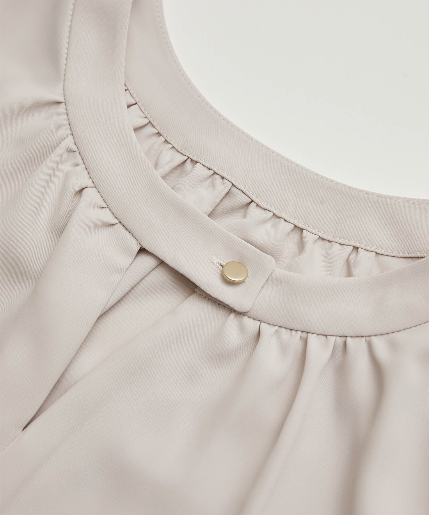 Rope&rsquo;Picnic「2WAY/とろみ合繊ギャザーブラウス」|シャツ・ブラウス|