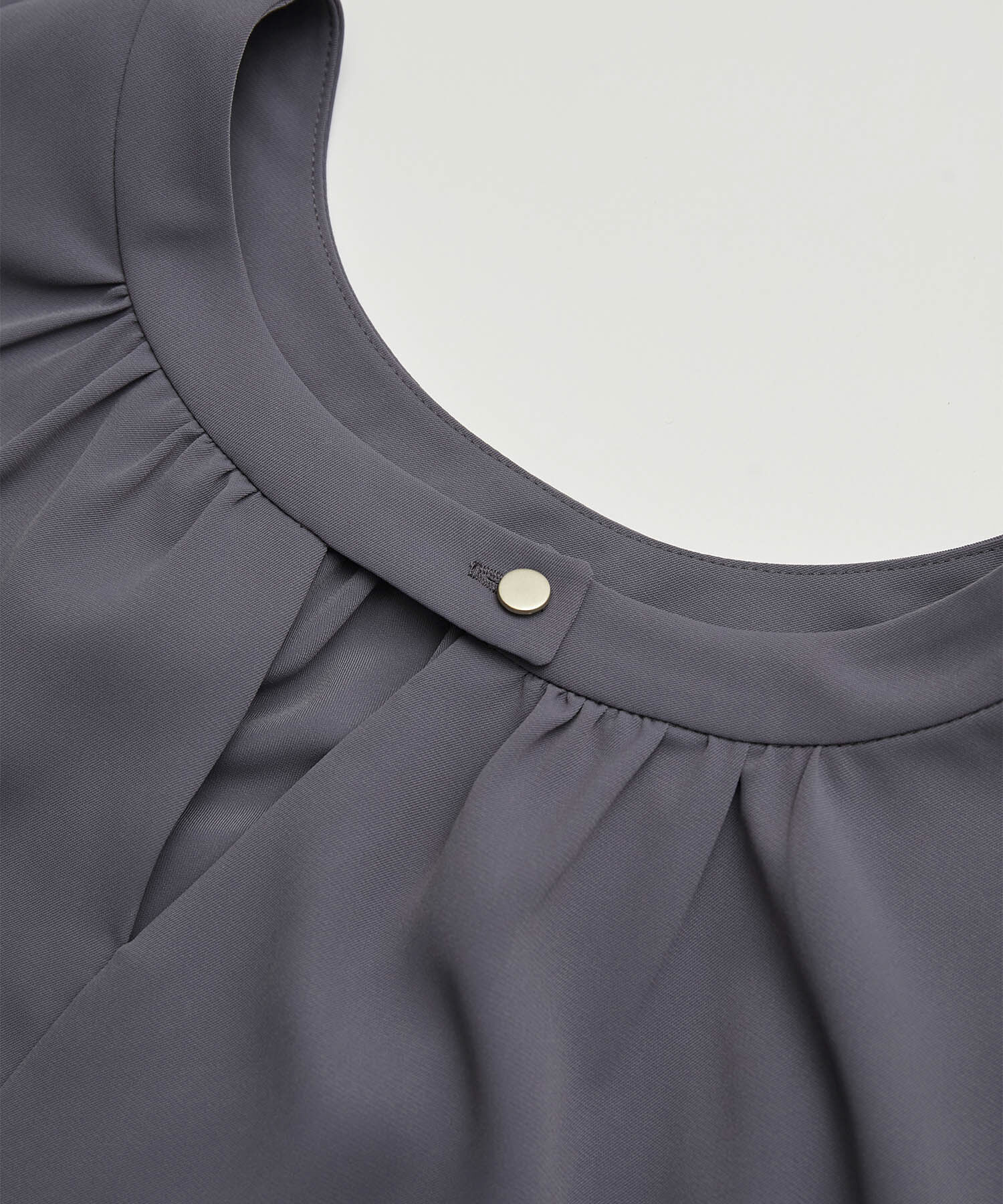 Rope&rsquo;Picnic「2WAY/とろみ合繊ギャザーブラウス」|シャツ・ブラウス|