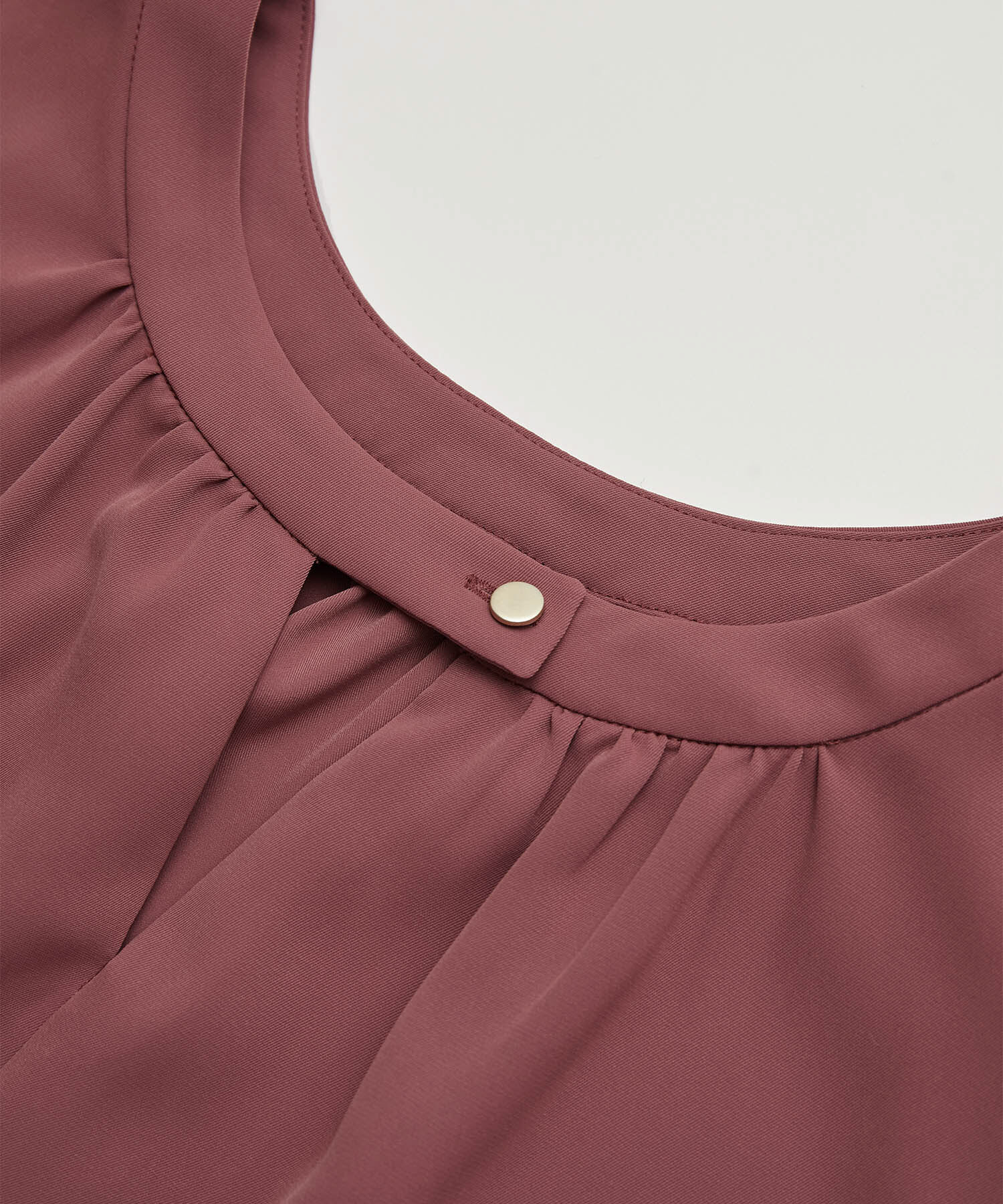 Rope&rsquo;Picnic「2WAY/とろみ合繊ギャザーブラウス」|シャツ・ブラウス|